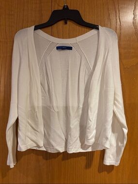 APT. 9 white cardigan sweater, medium